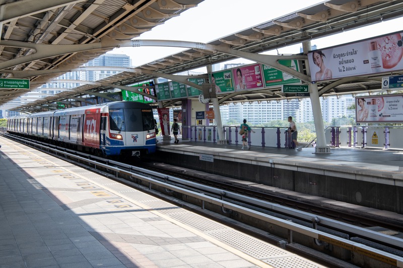 Getting around on the BTS in Bangkok