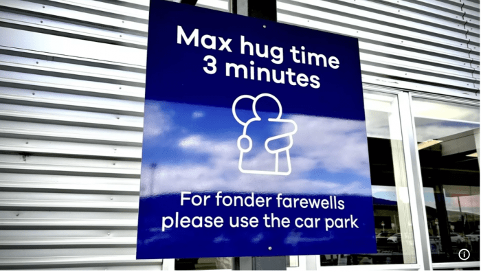 Maximum Hug Duration of Three Minutes: New Zealand Airport Gains Popularity for Restricting Farewells