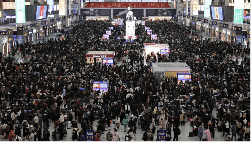 Millions Return Home for Lunar New Year as Travel in China Reaches its Peak