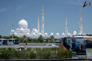 Visiting the Sheikh Zayed mosque in Abu Dhabi