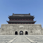 What caused tiles to fall from China's 600-year-old Fengyang Tower?